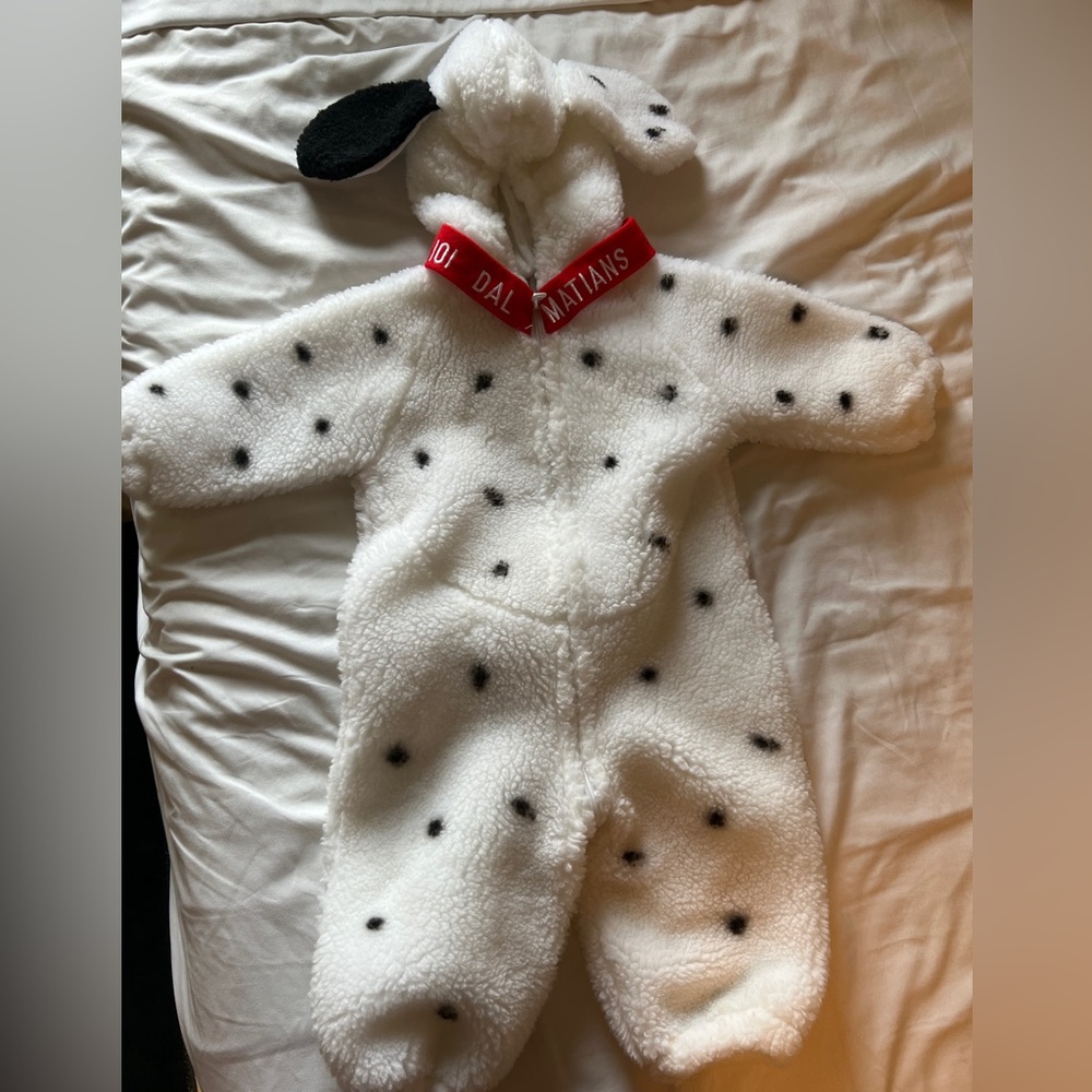 Vintage Disney Catalog 101 Dalmatians Fuzzy One Piece Costume Sz 12-24 months